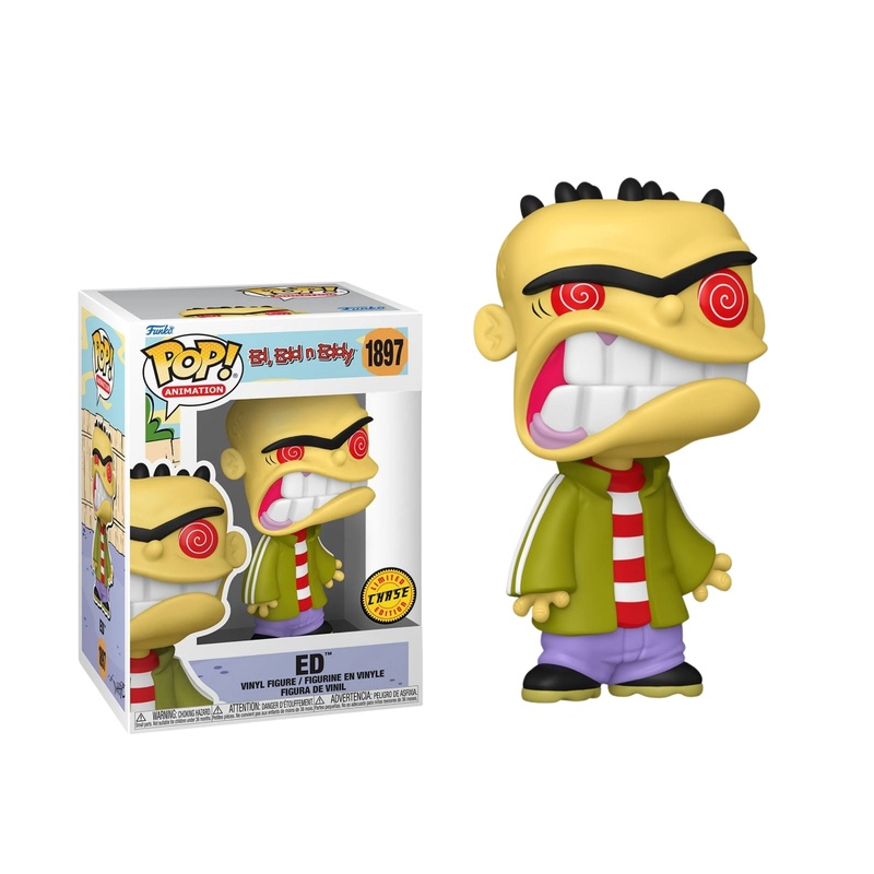 Ed Funko Pop! Animation Ed, Edd n Eddy - Approx. 3 3/4" Chase Limited Edition Collectible Vinyl Figure #1897 Bundled with Display Box Protector Case