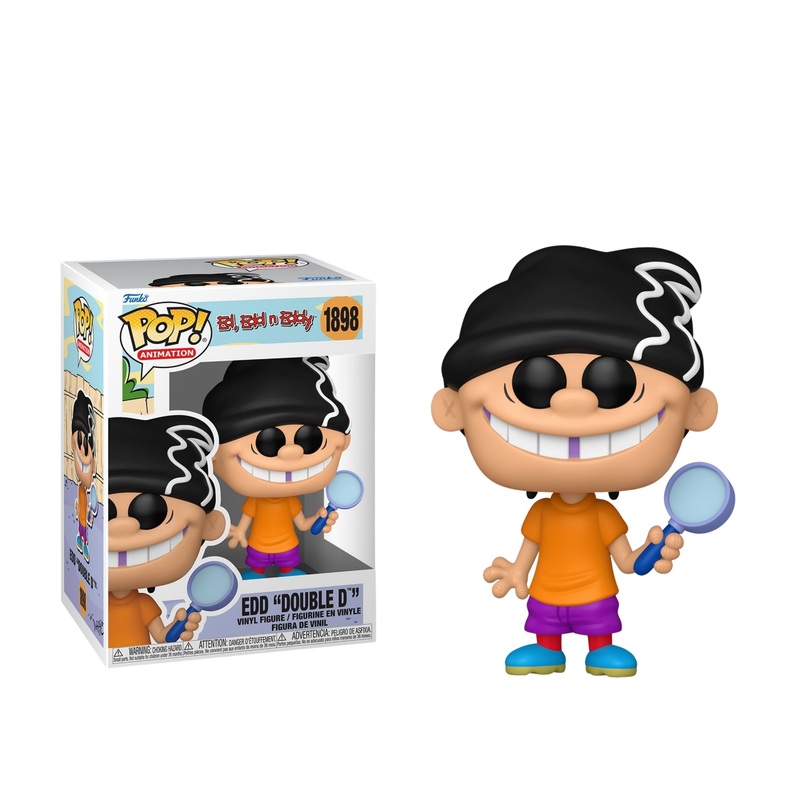 EDD "Double D" Funko Pop! Animation Ed, Edd n Eddy - Approx. 3 3/4" Collectible Vinyl Figure #1898 Bundled with Display Box Protector Case