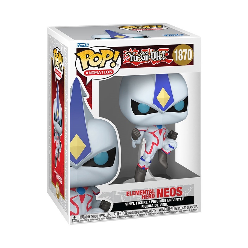 Elemental Hero Neos Funko Pop! Animation Yu-Gi-Oh! - Approx. 3 3/4" Collectible Vinyl Figure #1870 with Display Box Protector Case