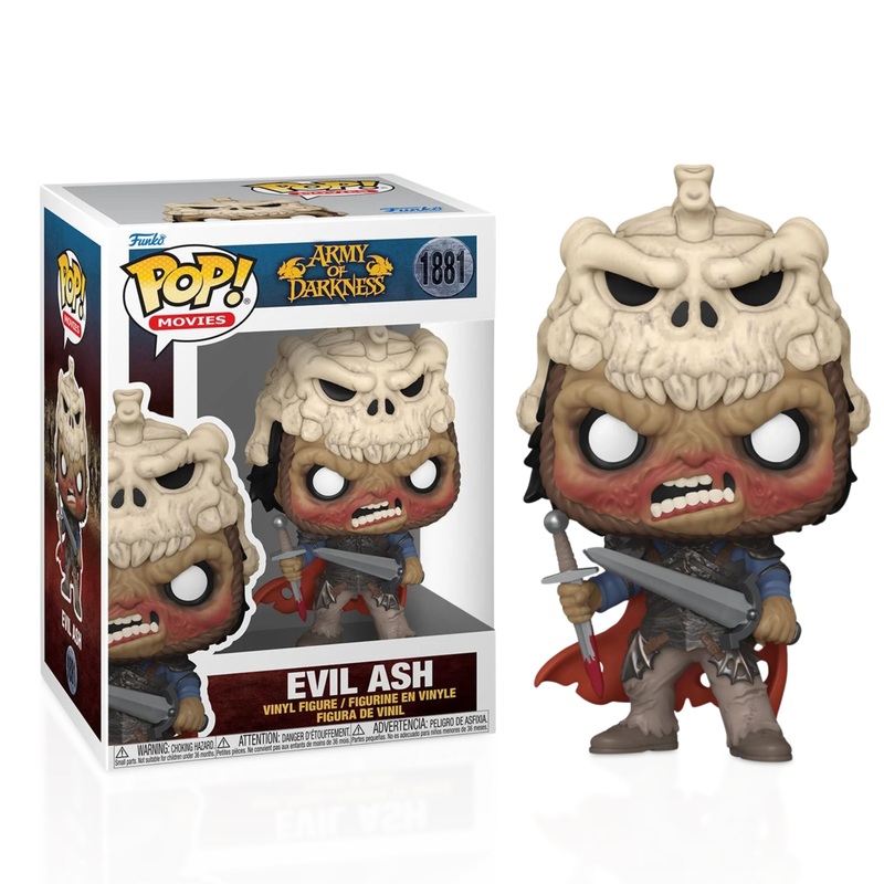 Evil Ash Funko Pop! Movies Army of Darkness - Approx. 4 3/4" Collectible Vinyl Figure #1881 Bundled with Display Box Protector Case