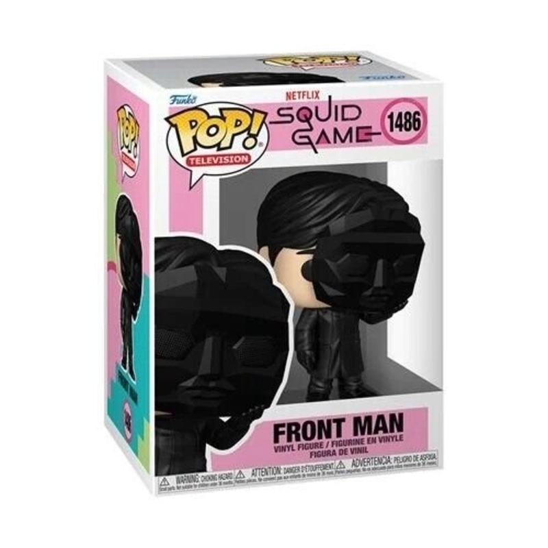 Front Man Funko Pop! Television Squid Game - Approx. 4" Collectible Vinyl Figure #1486 with Display Box Protector Case