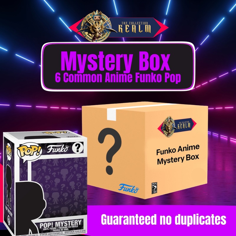 Funko Pop! Anime Themed Mystery Box Set of 6 (Random Common Pops) with Case