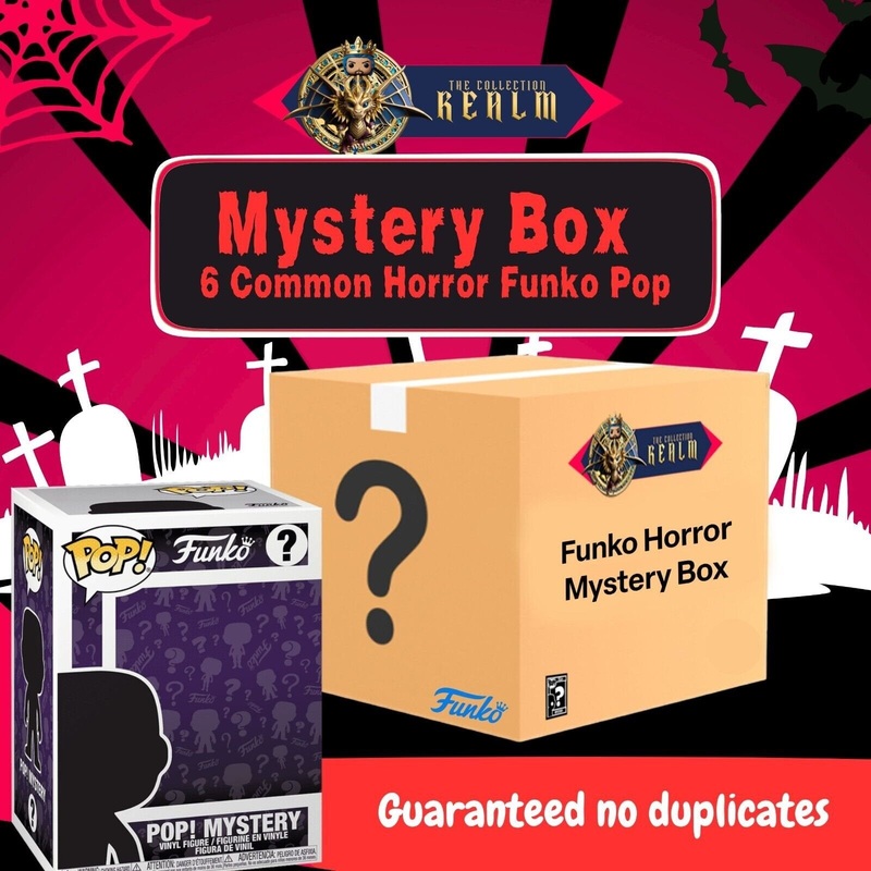 Funko Pop! Horror Themed Mystery Box Set of 6 (Random Common Pops) with Case