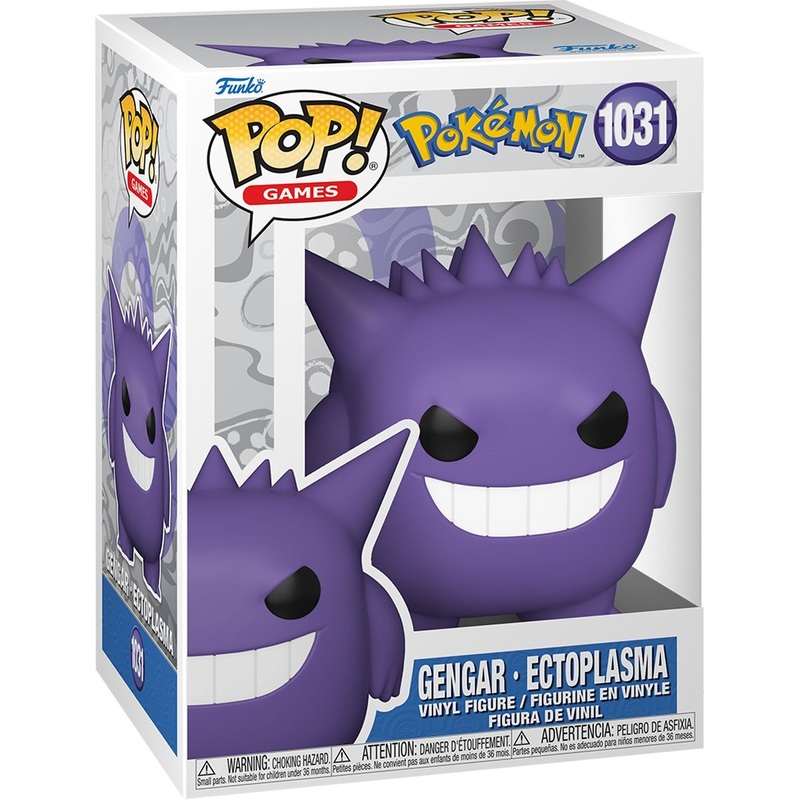 Gengar Ectoplasma Funko Pop! Games Pokemon - Approx. 3 1/2" Collectible Vinyl Figure #1031 with Display Box Protector Case