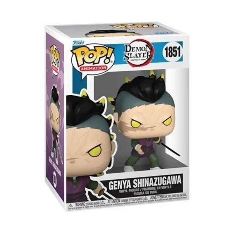 Genya Shinazugawa (Demon Form) Funko Pop! Animation Demon Slayer - Approx. 4 1/4" Collectible Vinyl Figure #1851 with Display Box Protector Case