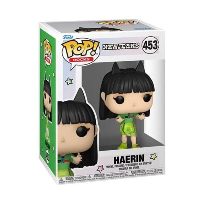 Haerin Funko Pop! Rocks New Jeans - Approx. 4 1/4" Collectible Vinyl Figure #453 Bundled with Display Box Protector Case