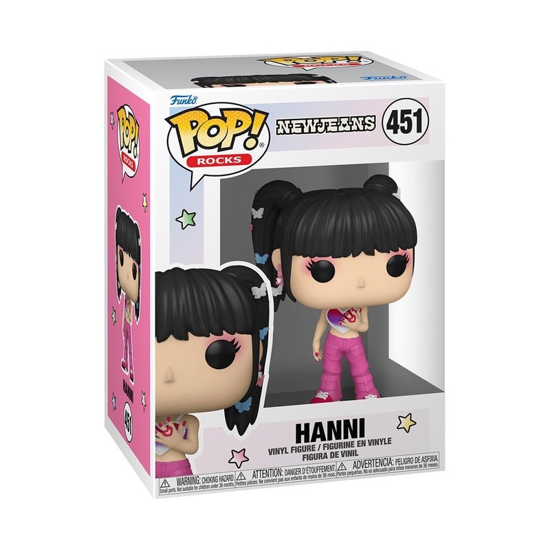 Hanni Funko Pop! Rocks New Jeans - Approx. 3 3/4" K-Pop Collectible Vinyl Figure #451 Bundled with Display Box Protector Case