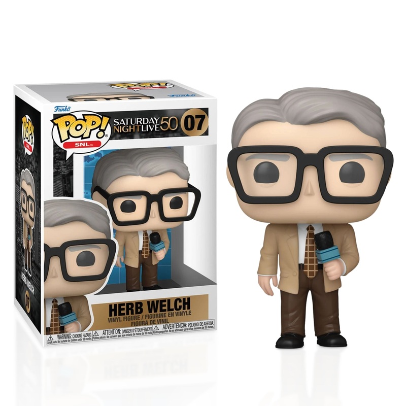 Herb Welch Funko Pop! SNL Saturday Night Live 50th Anniversary - Approx. 4" Collectible Vinyl Figure #09 Bundled with Display Box Protector Case