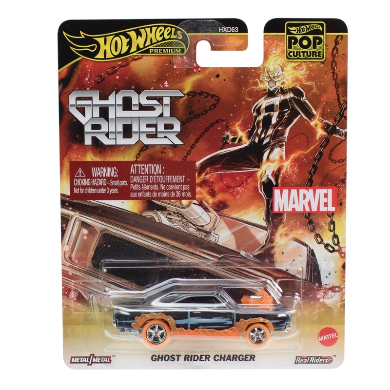 Hot Wheels Pop Culture 2025 Marvel Ghost Rider Charger Collectible Toy Car Vehicle