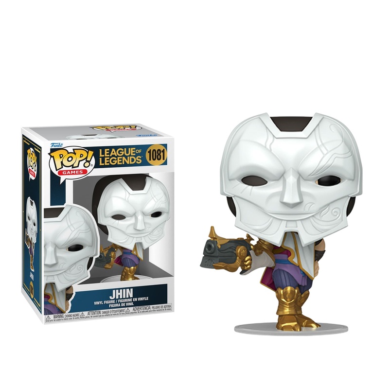 Jhin Funko Pop! Games League of Legends - Approx. 3 3/4" Collectible Vinyl Figure #1081 with Display Box Protector Case
