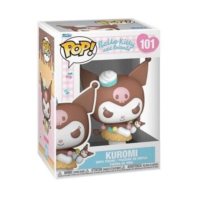 Kuromi (Ice Cream) Funko Pop! Hello Kitty and Friends - Approx. 3 3/4" Collectible Vinyl Figure #101 Bundled with Display Box Protector Case