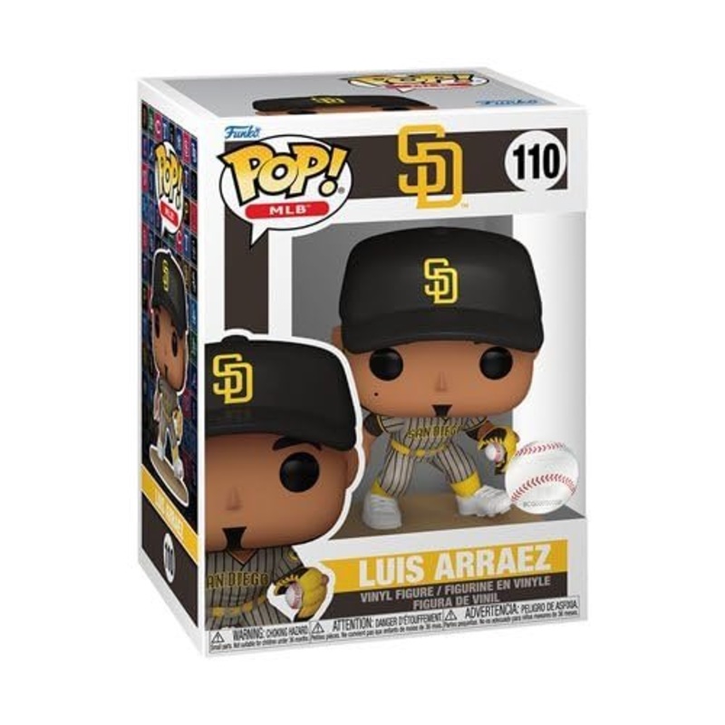 Luis Arraez Funko Pop! Baseball MLB San Diego Padres - Approx. 4" Collectible Vinyl Figure #110 Bundled with Display Box Protector Case