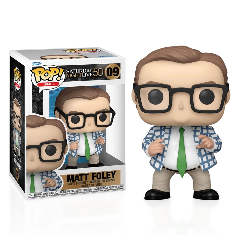 Matt Foley Funko Pop! SNL Saturday Night Live 50th Anniversary - Approx. 4" Collectible Vinyl Figure #09 Bundled with Display Box Protector Case