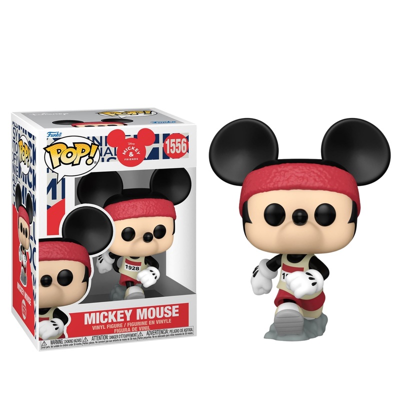 Mickey Mouse (Runner) Funko Pop! Disney Mickey and Friends - Approx. 3 3/4" Collectible Vinyl Figure #1556 Bundled with Display Box Protector Case