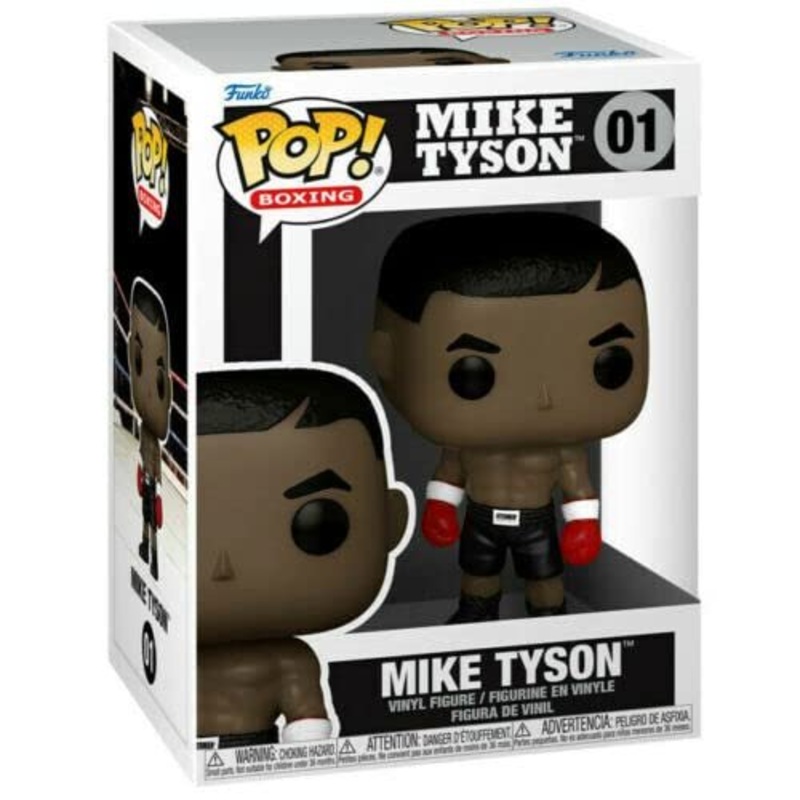 Mike Tyson Funko Pop! Boxing - Approx. 3 3/4" Collectible Vinyl Figure #01 Bundled with Display Box Protector Case - Estimated Arrival: August 2025 (PRE-SALE)