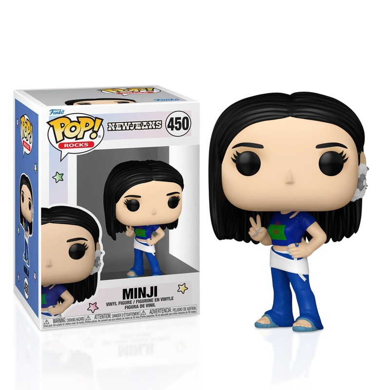 Minji Funko Pop! Rocks New Jeans - Approx. 3 3/4" Collectible Vinyl Figure #450 Bundled with Display Box Protector Case
