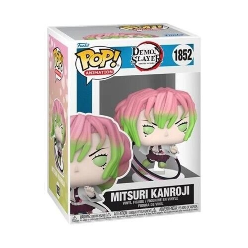 Mitsuri Kanroji (Attack) Funko Pop! Animation Demon Slayer - Approx. 3 1/2" Collectible Vinyl Figure #1852 with Display Box Protector Case