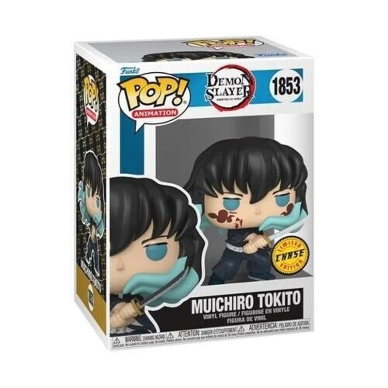 Muichiro Tokito (Attack) Funko Pop! Animation Demon Slayer - Approx. 3 3/4" Chase Limited Edition Collectible Vinyl Figure #1853 with Display Box Protector Case