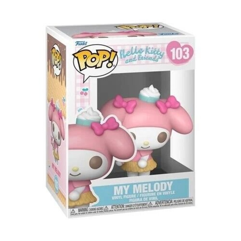 My Melody (Ice Cream) Funko Pop! Hello Kitty and Friends - Approx. 3 3/4" Collectible Vinyl Figure #103 with Display Box Protector Case