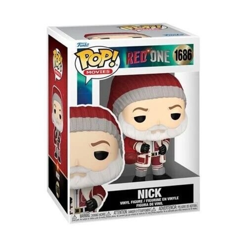 Nick Funko Pop! Movies Red One - Approx. 4" Collectible Vinyl Figure #1686 Bundled with Display Box Protector Case