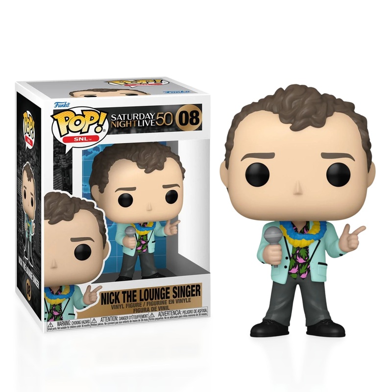 Nick the Lounge Singer Funko Pop! SNL Saturday Night Live 50th Anniversary - Approx. 4" Collectible Vinyl Figure #08 Bundled with Display Box Protector Case