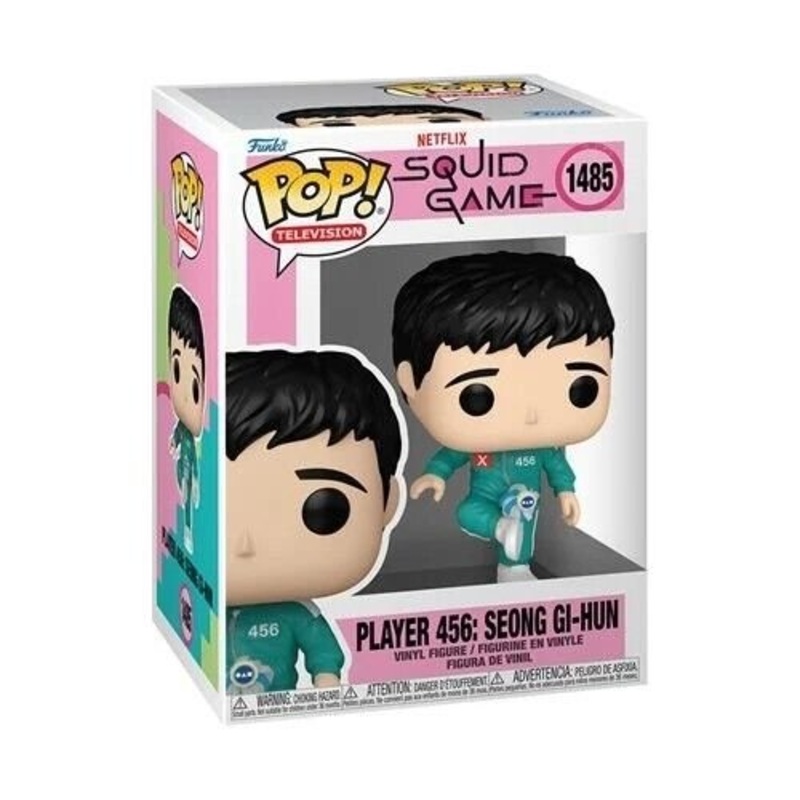 Player 456: Seong Gi-Hun Funko Pop! Television Squid Game - Approx. 4" Collectible Vinyl Figure #1485 with Display Box Protector Case