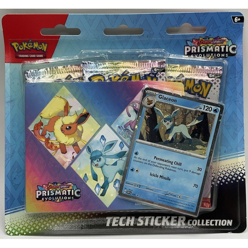 Pokemon Scarlet & Violet: Prismatic Evolutions Tech Sticker Collection - Glaceon