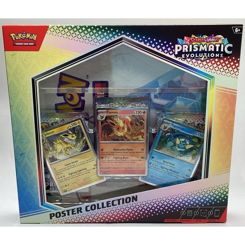 Pokemon TCG Scarlet & Violet Prismatic Evolutions Poster Collection