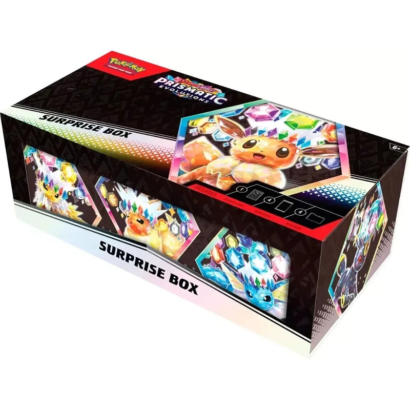 Pokmon Scarlet & Violet Prismatic Evolutions Surprise Box NEW Sealed