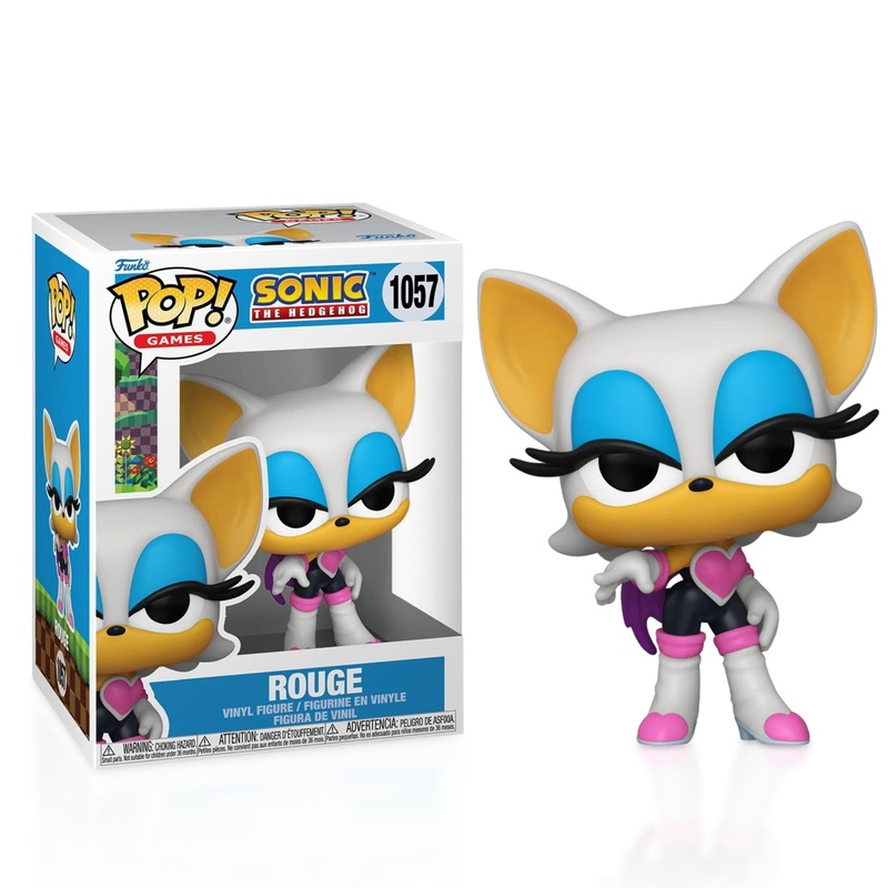 Rouge Funko Pop! Games Sonic The Hedgehog - Approx. 3 3/4" Collectible Vinyl Figure #1057 Bundled with Display Box Protector Case