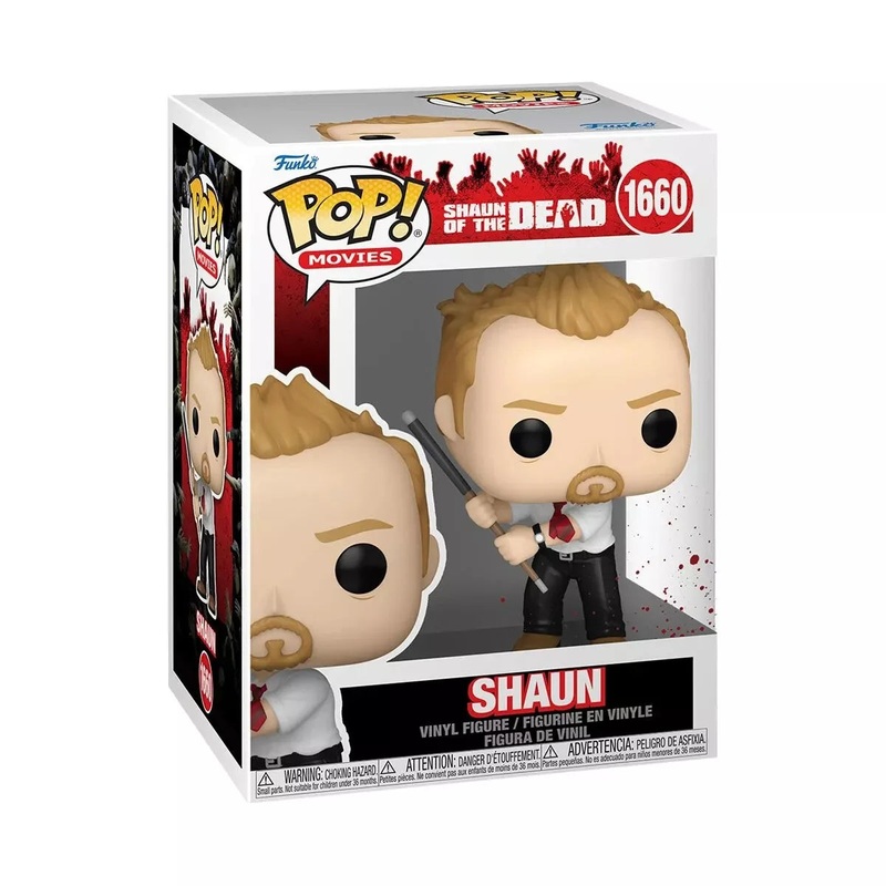 Shaun Funko Pop! Movies Shaun of the Dead - Approx. 4" Collectible Vinyl Figure #1660 Bundled with Display Box Protector Case