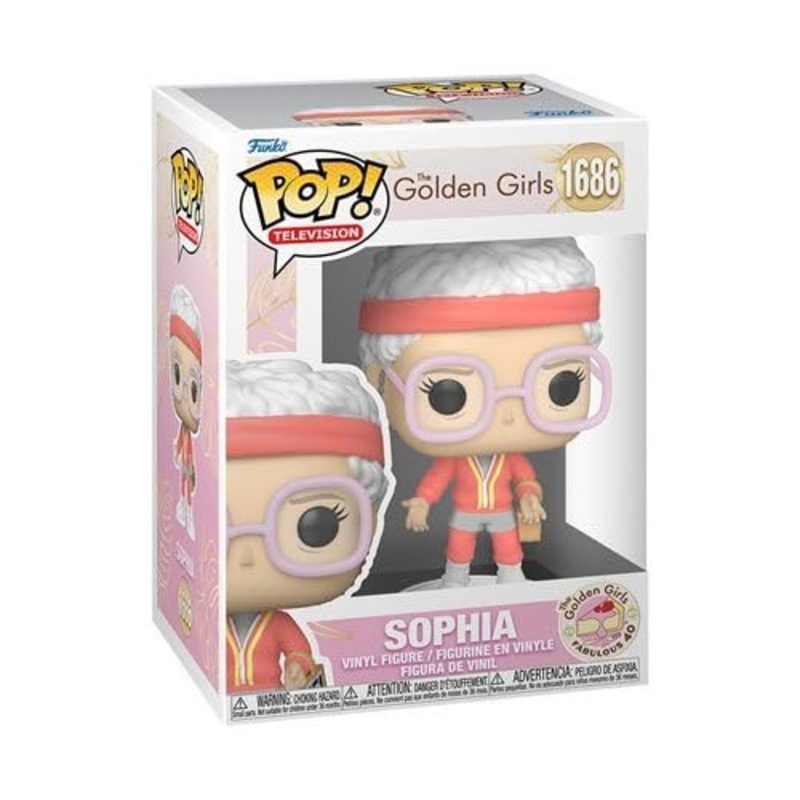 Sophia Funko Pop! Television The Golden Girls Girls 40th Anniversary - Approx. 3 3/4" Collectible Vinyl Figure #1686 with Display Box Protector Case