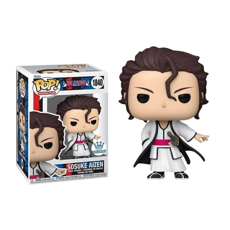 Sosuke Aizen Funko Pop! Animation Bleach - Approx. 4.2" Exclusive Collectible Vinyl Figure #1840 with Display Box Protector Case