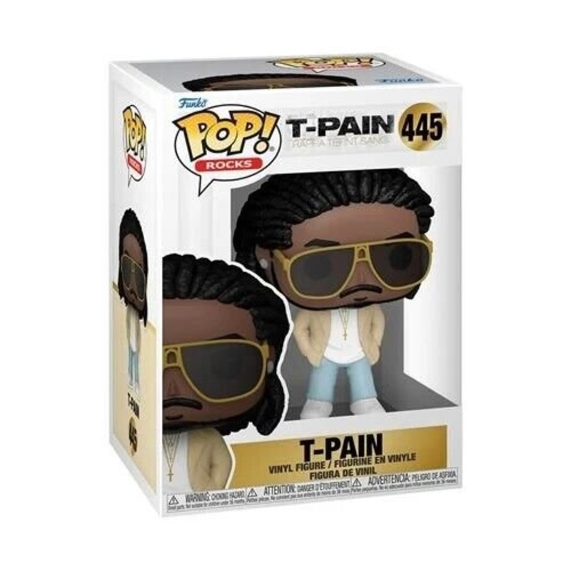 T-Pain (Rappa Ternt Sanga) Funko Pop! Rocks - Approx. 4" Collectible Vinyl Figure #445 with Display Box Protector Case