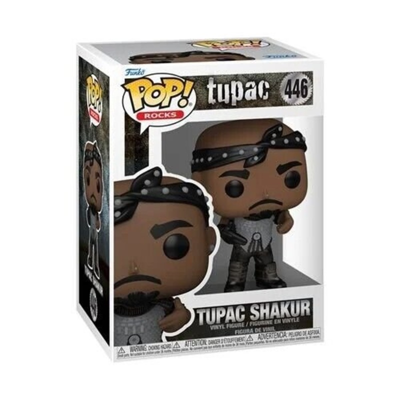 Tupac Shakur (California Love) Funko Pop! Rocks - Approx. 3 3/4" Collectible Vinyl Figure #446 with Display Box Protector Case