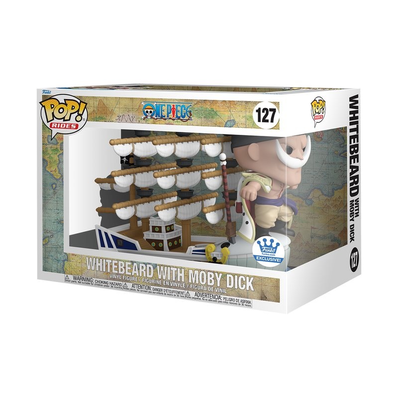 Whitebeard with Moby Dick #127 Funko Pop! Rides One Piece  - Approx. 6" Exclusive Collectible Vinyl Figure