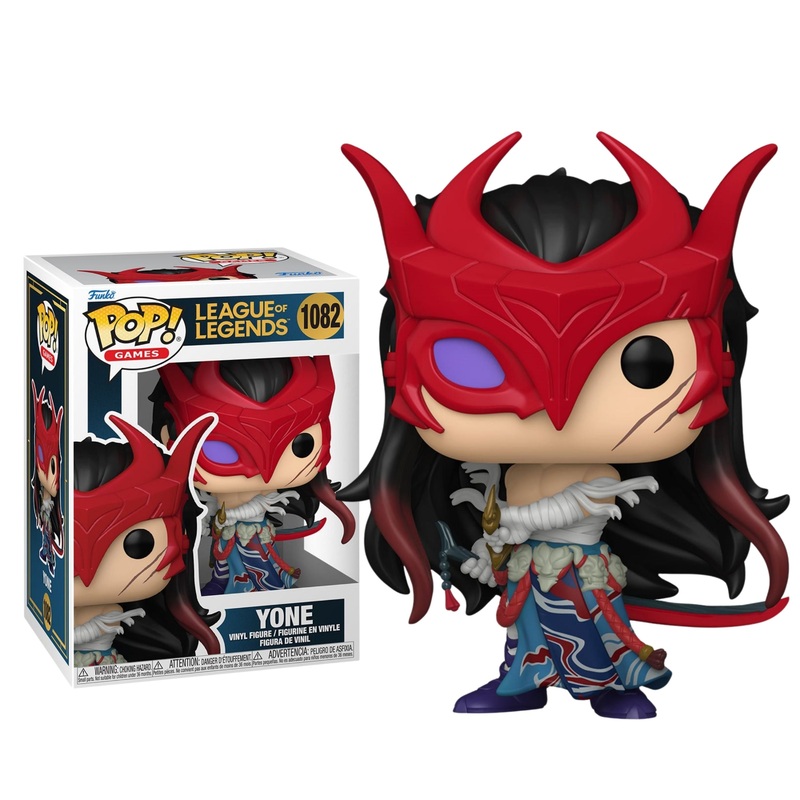 Yone Funko Pop! Games League of Legends - Approx. 4 1/4" Collectible Vinyl Figure #1082 Bundled with Display Box Protector Case