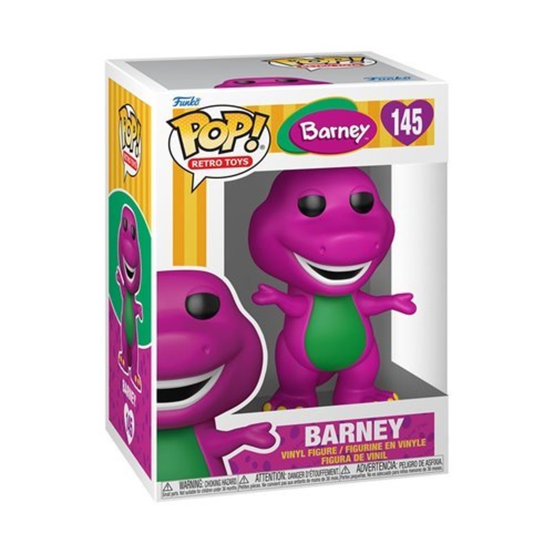 Barney Funko Pop! Retro Toys Barney - Approx. 4" Collectible Vinyl Figure #145 Bundled with Display Box Protector Case