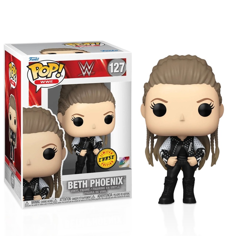 Beth Phoenix Funko Pop! WWE - Approx. 4" Chase Limited Edition Collectible Vinyl Figure #127 Bundled with Display Box Protector Case