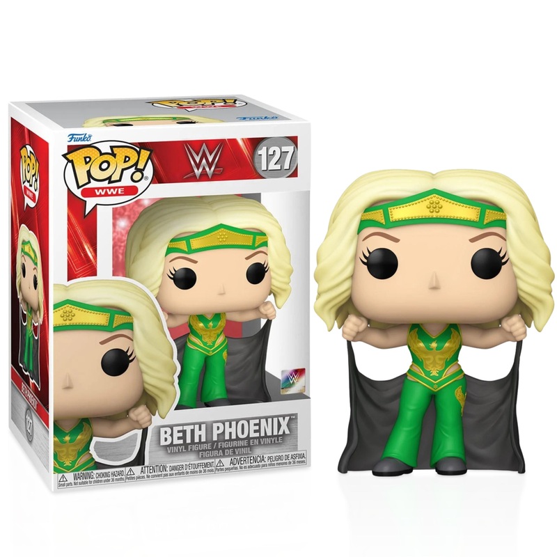 Beth Phoenix Funko Pop! WWE - Approx. 4" Collectible Vinyl Figure #127 Bundled with Display Box Protector Case