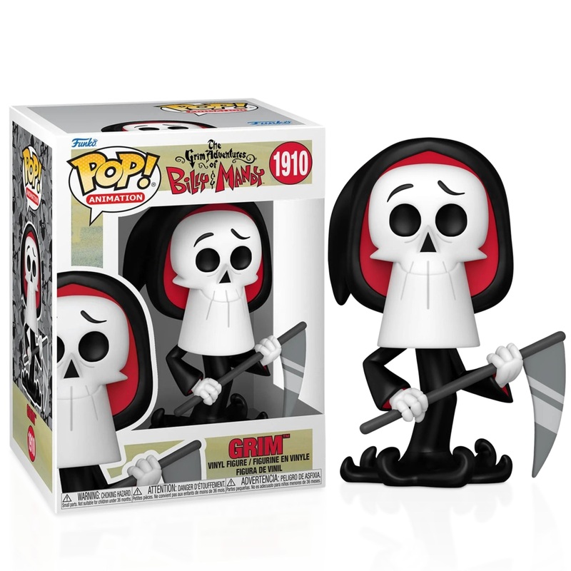 Grim Funko Pop! Animations The Grim Adventures of Billy and Mandy - Approx. 3 3/4" Collectible Vinyl Figure #1910 Bundled with Display Box Protector Case