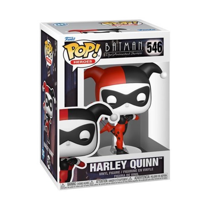 Harley Quinn Funko Pop! Heroes Batman: The Animated Series - Approx. 3 3/4" Collectible Vinyl Figure #546 Bundled with Display Box Protector Case