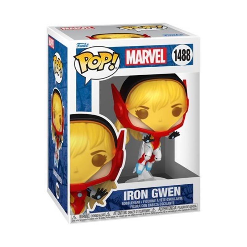 Iron Gwen Funko Pop! Spider-Gwen: Gwenverse - Approx. 3 1/2" Collectible Vinyl Figure #1488 Bundled with Display Box Protector Case