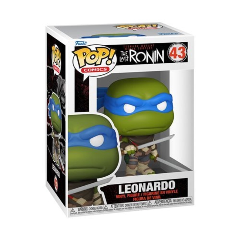 Leonardo Funko Pop! Comics Teenage Mutant Ninja Turtles: The Last Ronin - Approx. 3 3/4" Collectible Vinyl Figure #43 Bundled with Display Box Protector Case