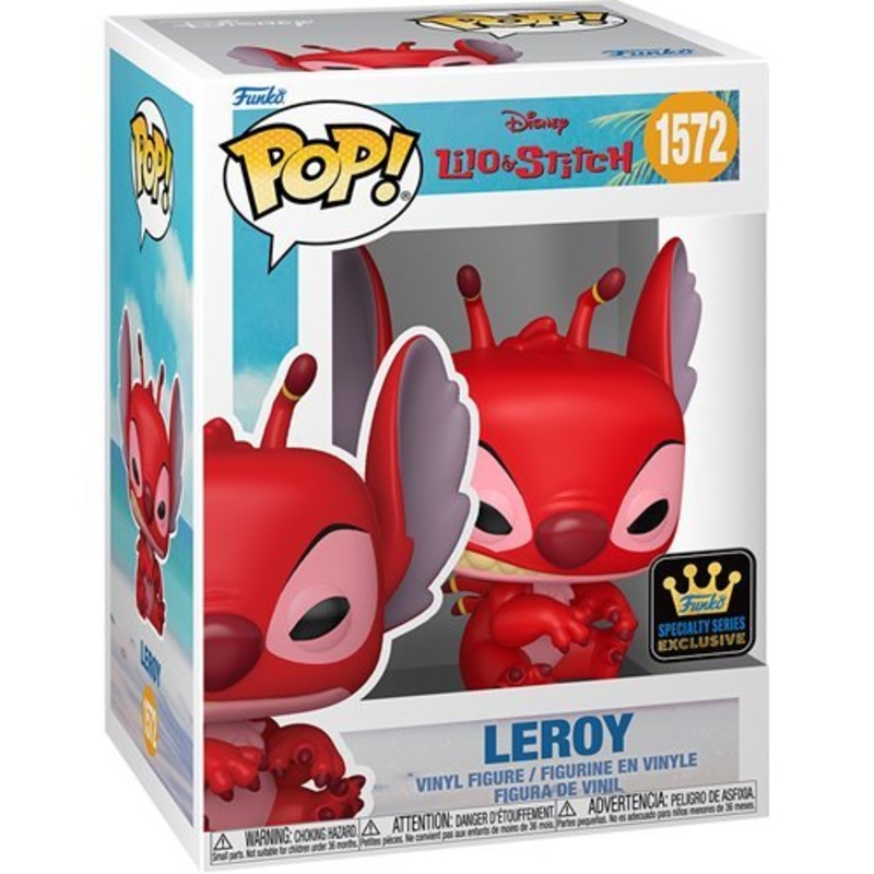 Leroy Funko Pop! Disney Lilo and Stitch - Approx. 3 1/2" Specialty Series Exclusive Collectible Vinyl Figure #1572 Bundled with Display Box Protector Case