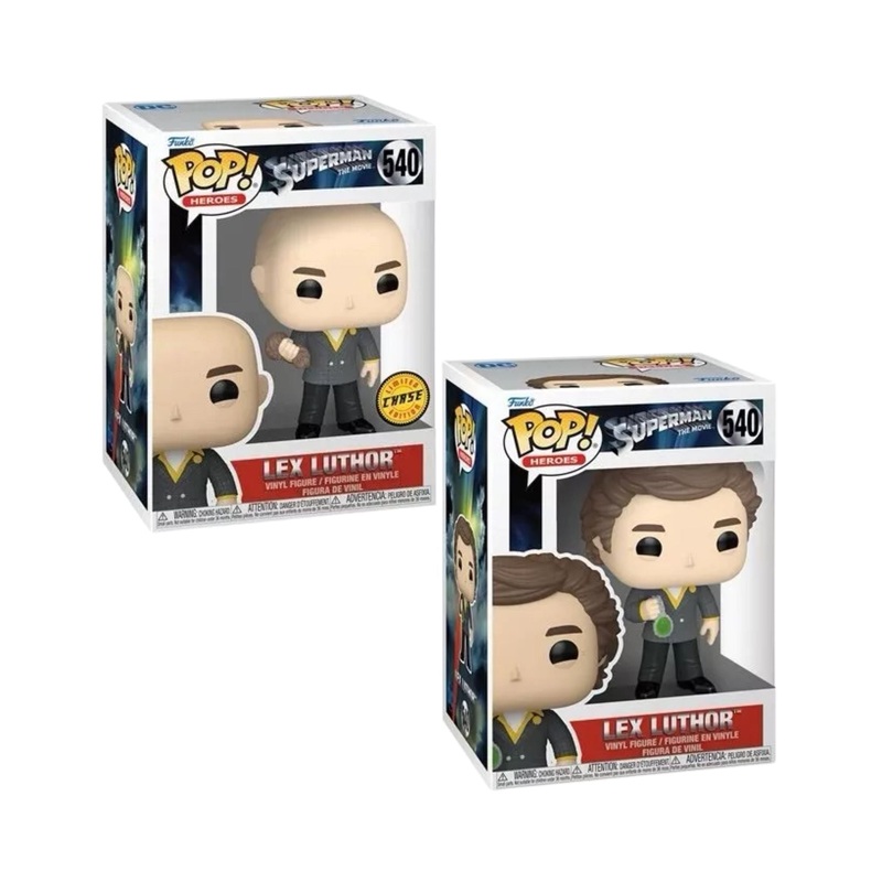 Lex Luther #540 Funko Pop! Heroes Superman 1978 The Movie - Set of 2 (Chase and Common) Collectible Vinyl Figures