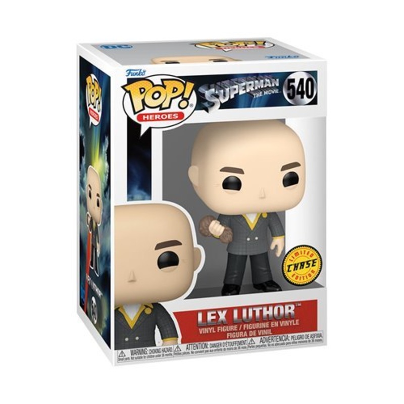 Lex Luther Funko Pop! Heroes Superman 1978 The Movie - Approx. 4" Chase Limited Edition Collectible Vinyl Figure #540 Bundled with Display Box Protector Case