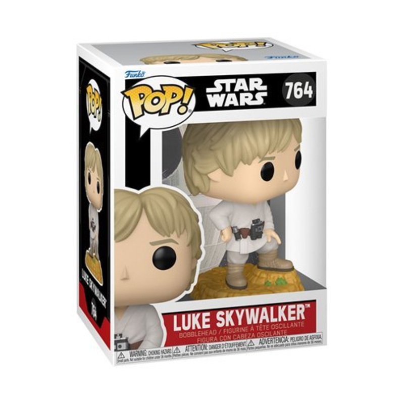 Luke Skywalker Funko Pop! Star Wars - Approx. 3 3/4" Collectible Bobblehead Figure #764 Bundled with Display Box Protector Case