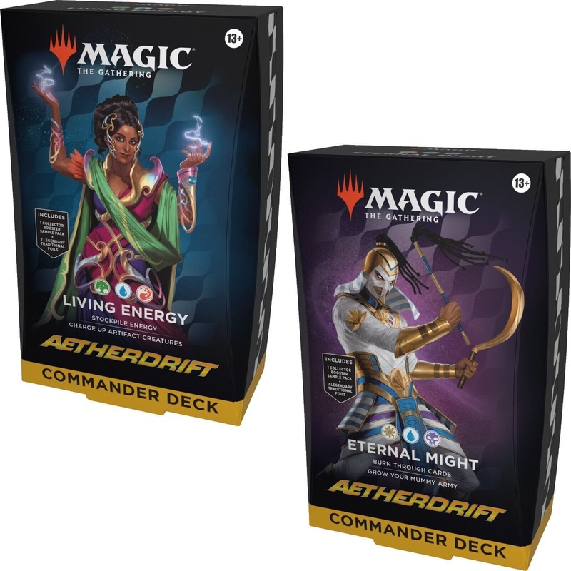 Magic: The Gathering - Aetherdrift DFT Commander Deck Set of 2 Collectible Card Game