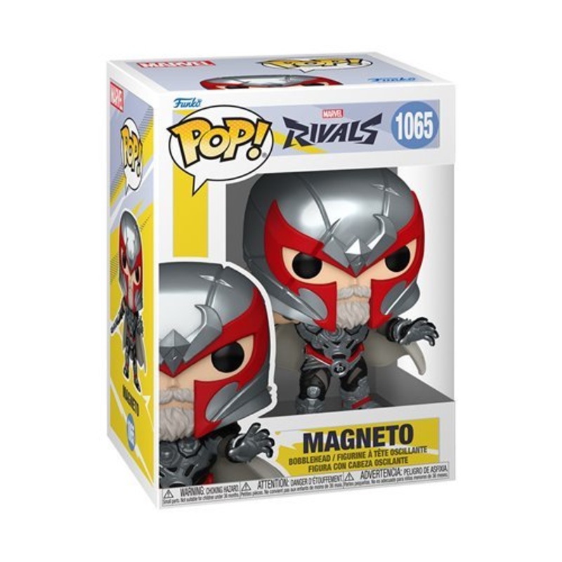 Magneto Funko Pop! Marvel Rivals - Approx. 3 3/4" Collectible Vinyl Figure #1065 Bundled with Display Box Protector Case